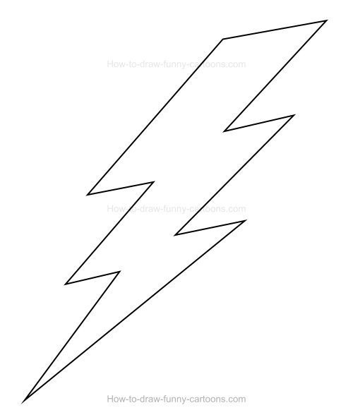 Молния контур