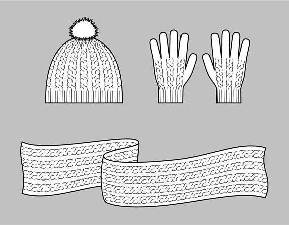 Шарф на прозрачном фоне