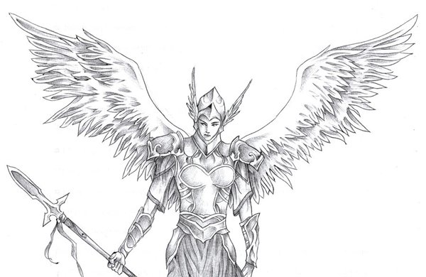 Рисунки карандашом в стиле фэнтези