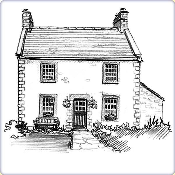 Английский дом для срисовки