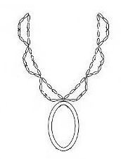 Колье карандашом