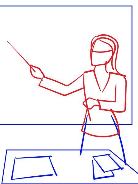 Учитель рисовка