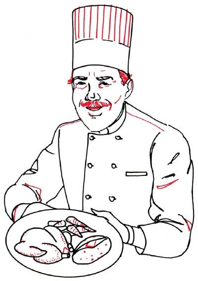 Рисунок на день повара карандашом