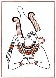 Осирис Бог Египта раскраска
