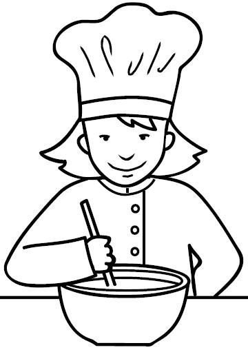 Повар рисунок