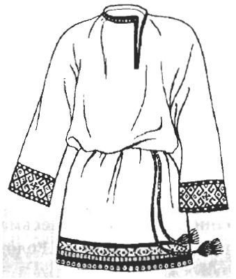 Эскиз народного праздничного костюма