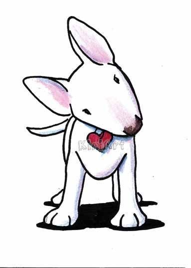 Бультерьер для срисовки