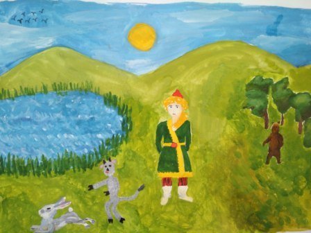 Башкирский батыр рисунок