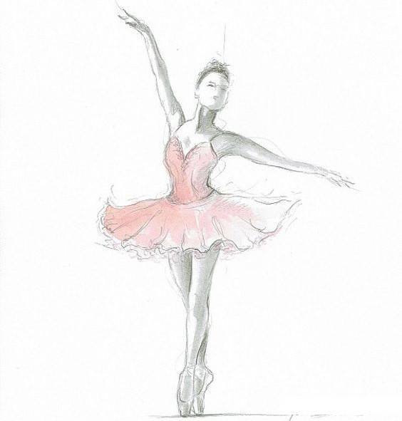 Картинки для срисовки балерины