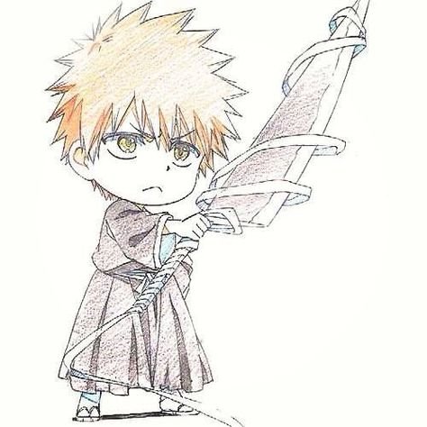 Ичиго Куросаки легкий рисунок