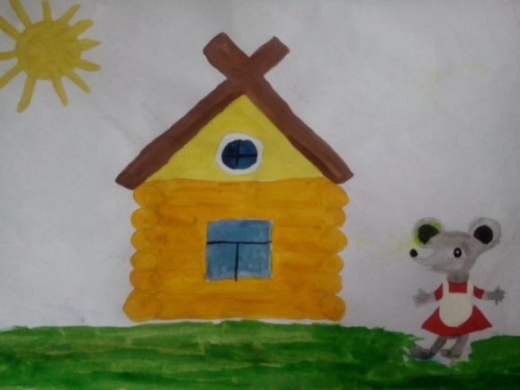 Иллюстрация к сказке Теремок раскраска