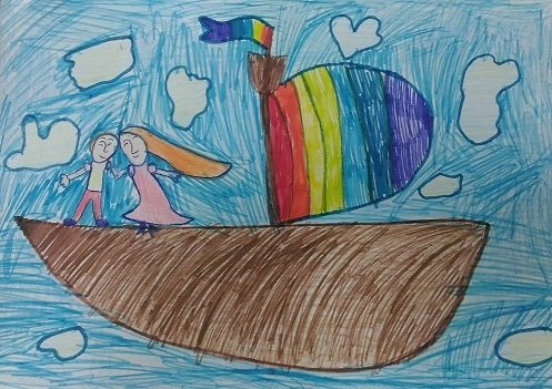 Раскраска забава из летучего корабля