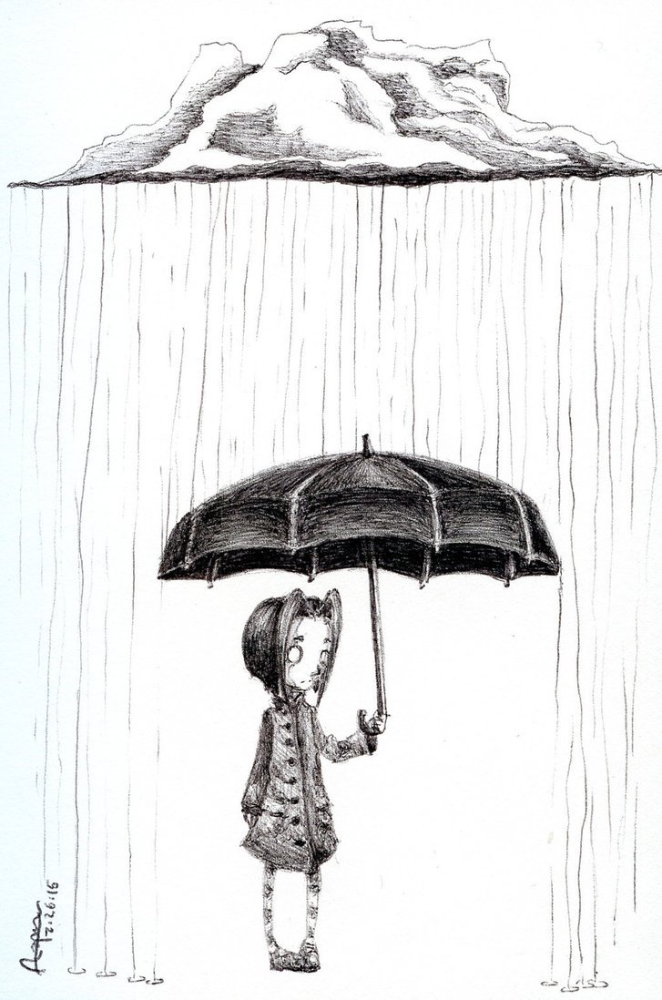 Дождь рисунок