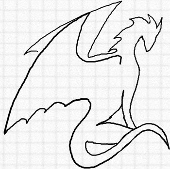 Рисунки для срисовки лёгкие для мальчиков драконы