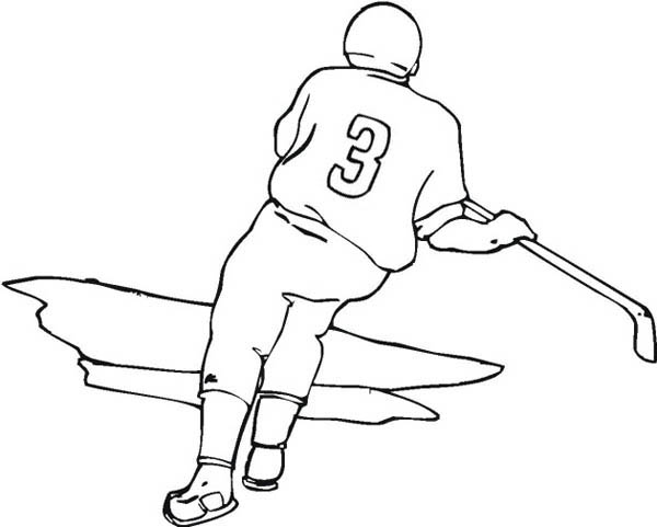 Хоккей трафарет для рисования