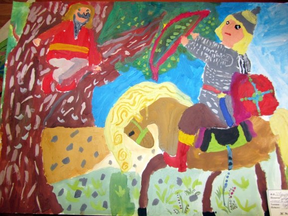 Соловей разбойник рисунки легкие (44 фото)