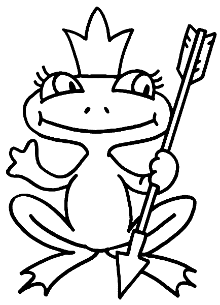 Царевна лягушка раскраска для детей