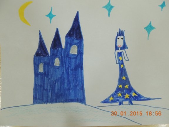 Ледяной замок Эльзы раскраска