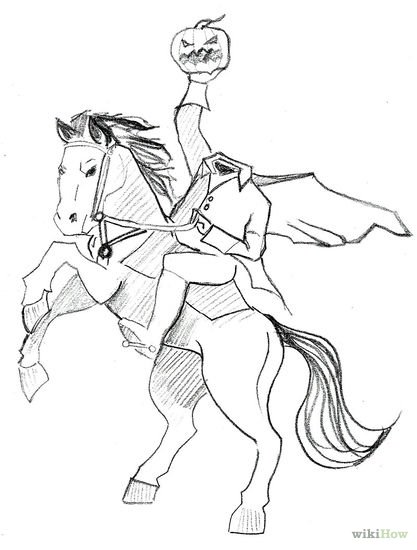 Всадник раскраска для детей