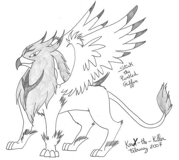 Нарисовать грифона
