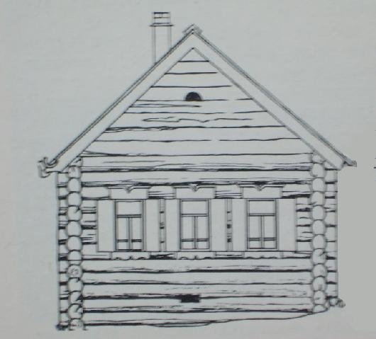 Эскиз избы