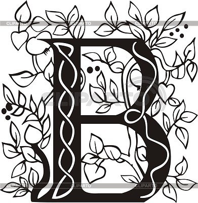 Буква р орнамент