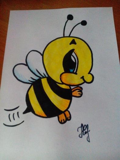 Нарисовать пчелу