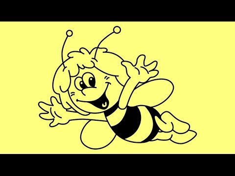 Пчела для срисовки легкая