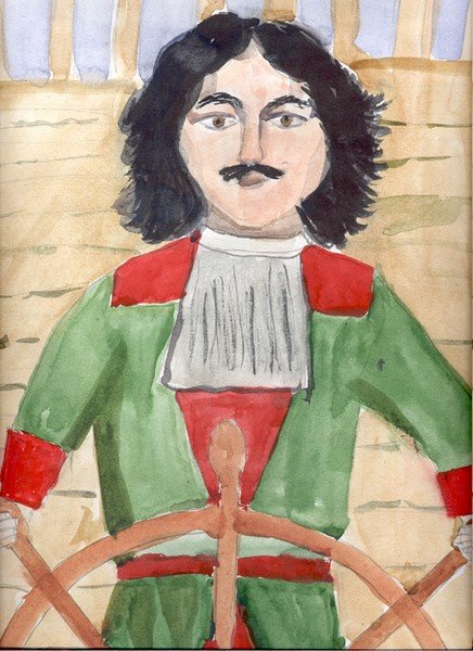 Портрет Петра 1 для детей