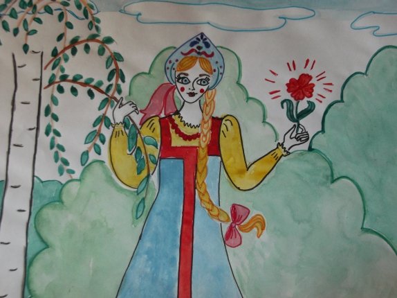 Аленький цветочек рисунок