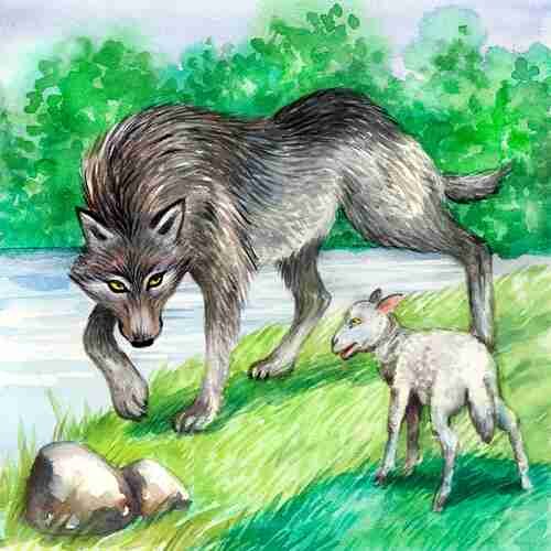 Басни волк и ягненок волк на псарне