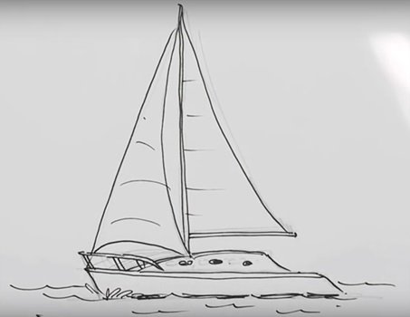 Рисунки кораблей легкие