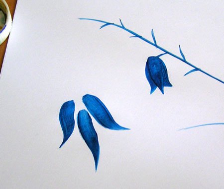 Синие рисунки легкие