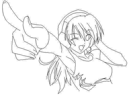 Line Art хвост феи