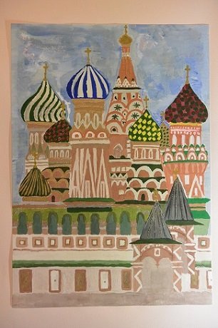 Собор Василия Блаженного в Москве схематично