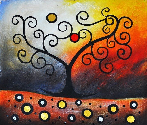 Дерево счастья абстракция