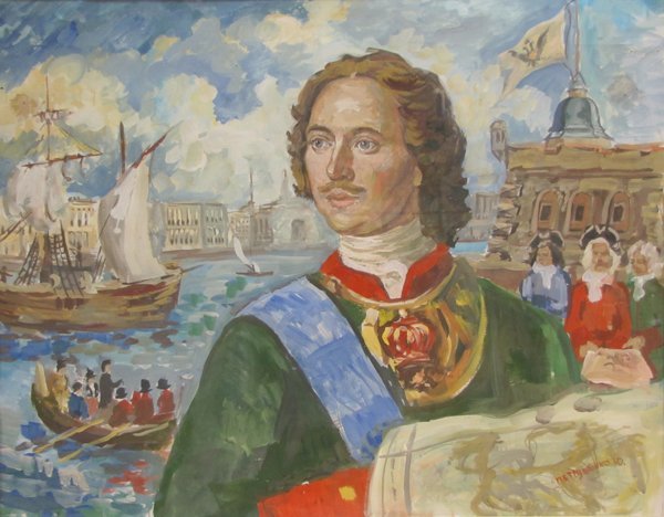 Портрет Петра 1 раскраска для детей