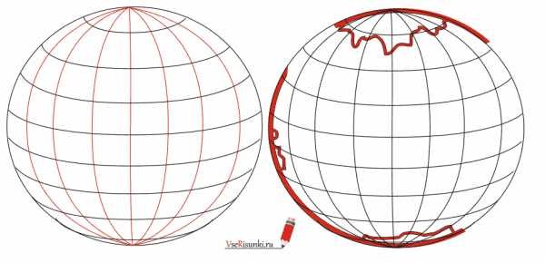 Рисунки глобуса легкие (44 фото)