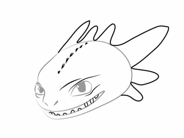 Беззубик рисунок карандашом