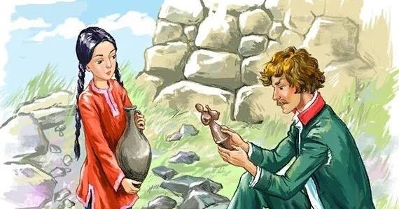 Иллюстрация кавказский пленник толстой раскраска