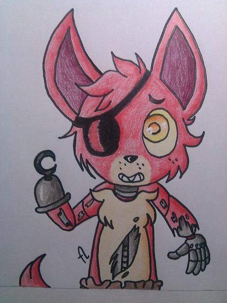 ФНАФ для срисовки Фокси