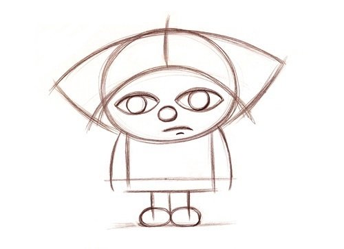 Рисуем домовенка Кузю