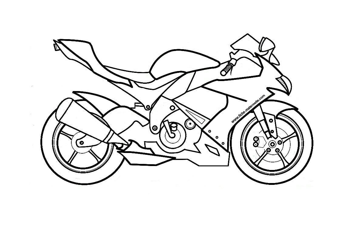 Мотоцикл рисунок