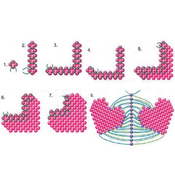 Фигурки из бисера плоские