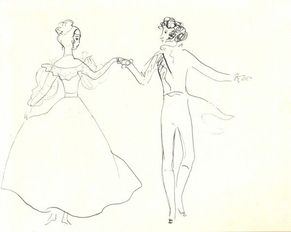 Рисунок к роману Дубровский