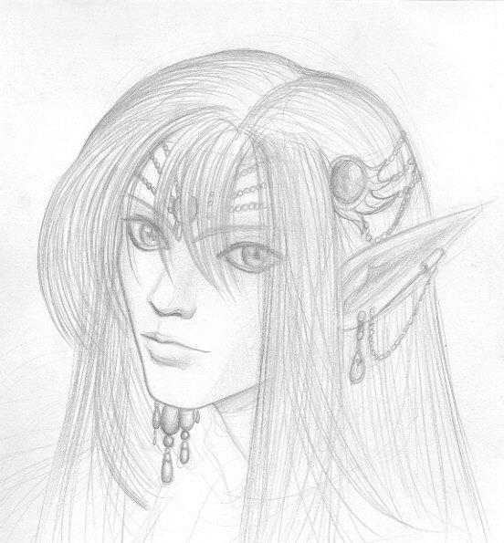 Эльфы карандашом для срисовки