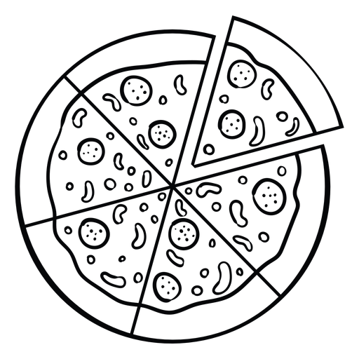 Рисунок пицца легкий (54 фото)