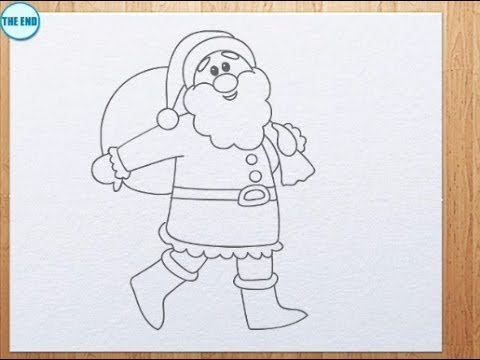 Легкий рисунок дед мороз (60 фото)