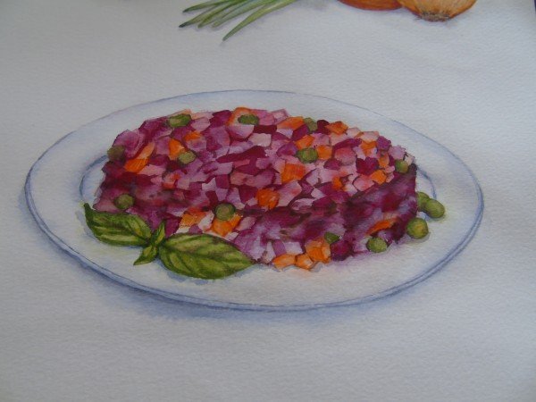 Салат раскраска