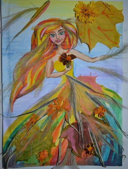 Осенний наряд рисование